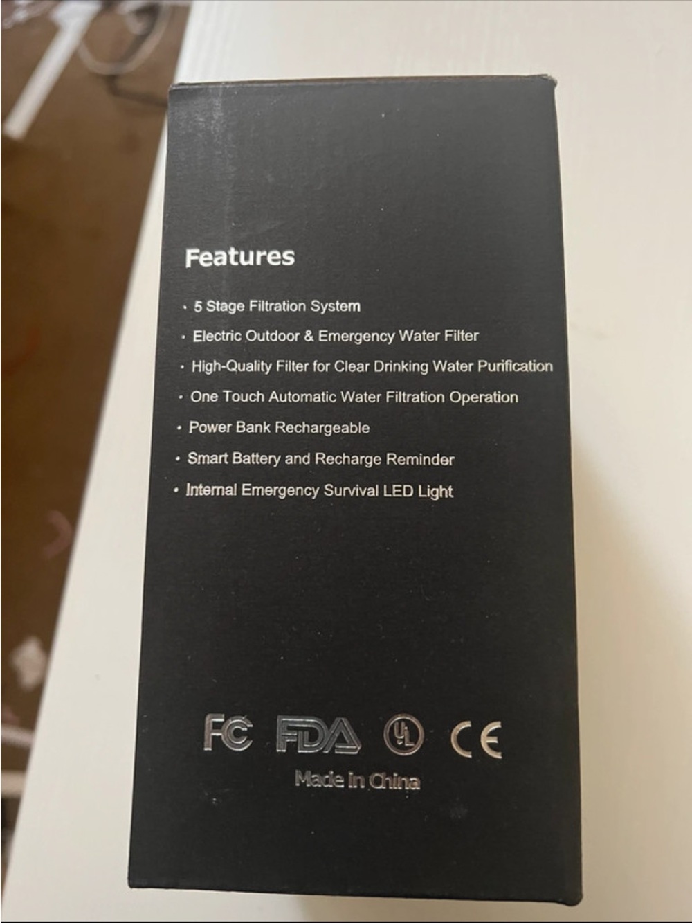 Greeshow GS-2801 Electric Portable Water Purifier 5-Stage USB Rechargeable - Picture 4 of 4